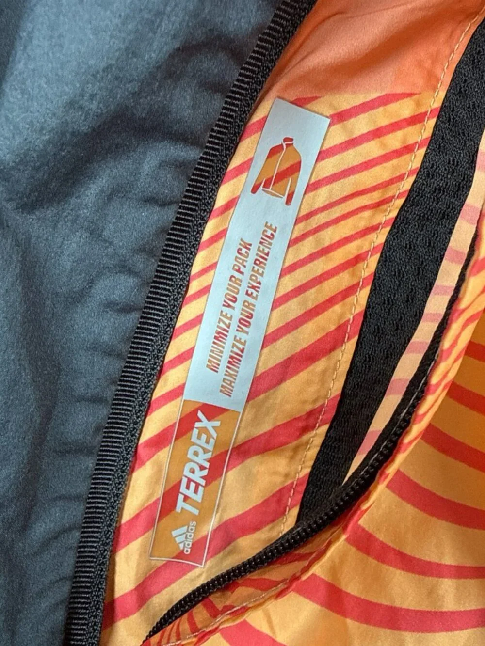 Adidas Terrex Wind Jacket HI6200 WIND.RDY Orange Size L